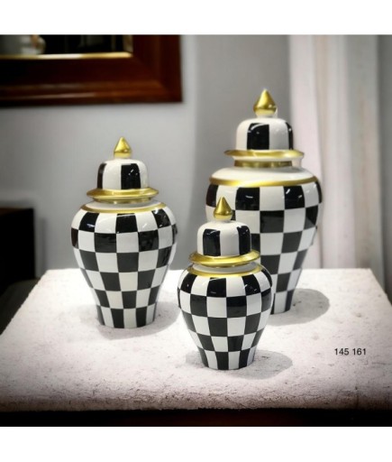 KLASİK KÜP SİYAH DAMA EL BOYAMA 145 161