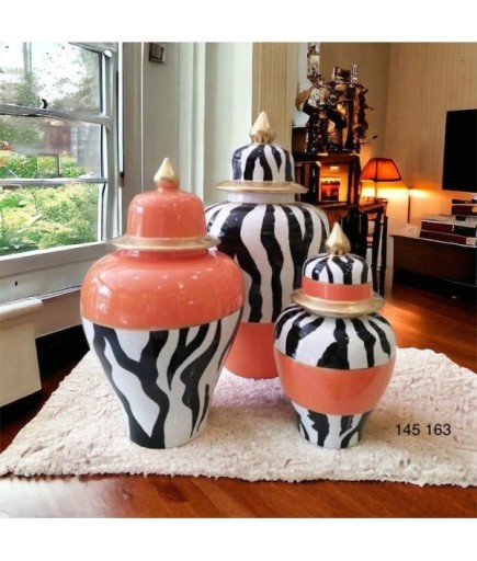 KLASİK KÜP TURUNCU DESEN EL BOYAMA 145 163