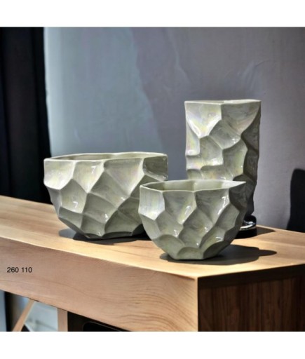 KRİSTAL VAZO KREM JANJAN 260 110