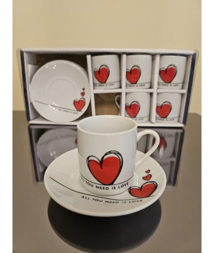   İHTİYACINIZ OLAN TEK ŞEY SEVGİ FİNCANI / ALL YOU MEED IS LOVE KAHVE FİNCANI