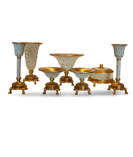 Düz Salon Takımı Çatlak Beyaz 