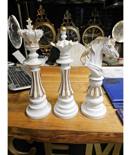 Satranç Takımı Biblo Beyaz 