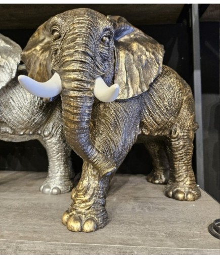 Dekoratif Fil Biblo Bronz