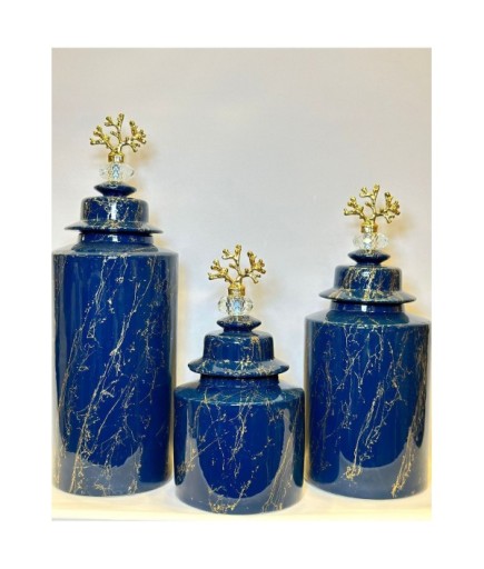 3'LÜ SİLİNDİR MERMER DESENLİ PARLAK KÜP