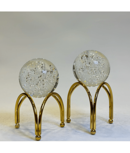 2'Lİ ÜÇ AYAKLI METAL KÜRE GAGA-044