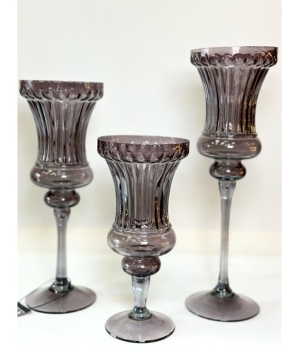 3'LÜ CAM ŞAMDAN SET GAGA-151