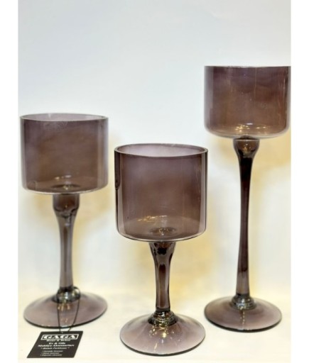 3'LÜ CAM ŞAMDAN SET GAGA-152