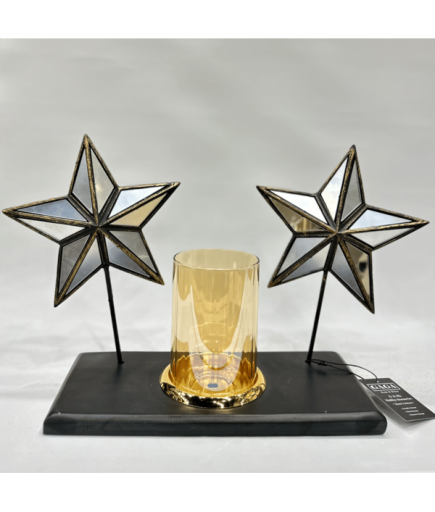 2'Lİ FORS YILDIZ MUMLUK DEKOR GAGA-1081