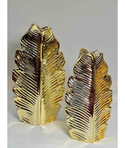 2'Lİ KAPLAMA YAPRAK VAZO SET GAGA-007