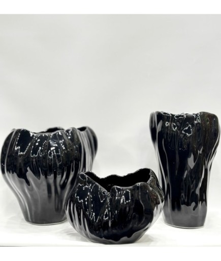 3'LÜ MAT DALGALI VAZO SET GAGA-118