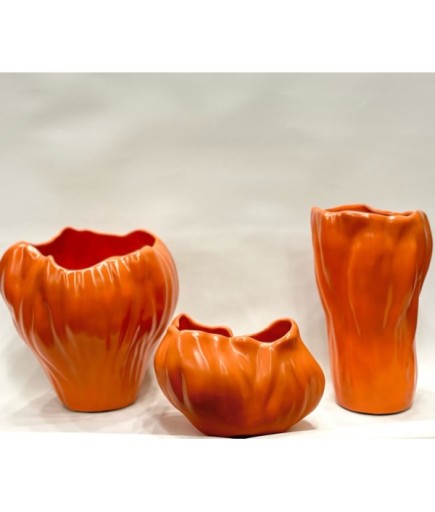 3'LÜ MAT DALGALI VAZO SET GAGA-118