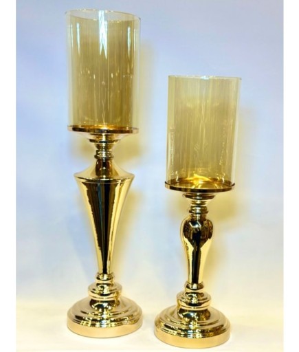 2'Lİ METAL ŞAMDAN DEKOR GAGA-055