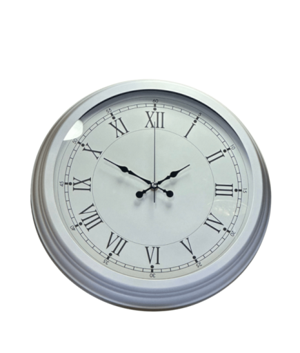 DUVAR SAAT BEYAZ 40X40 METAL KASA GAGA-906