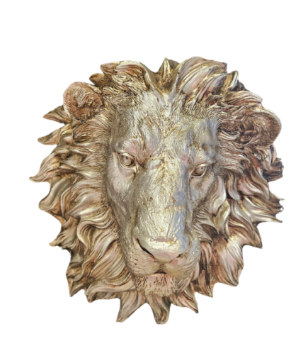 Büyük Boy Aslan Kafası Duvar Süsü