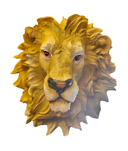 Büyük Boy Aslan Kafası Duvar Süsü