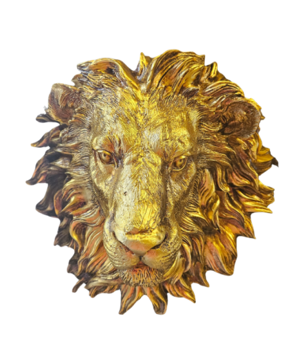 Büyük Boy Aslan Kafası Duvar Süsü
