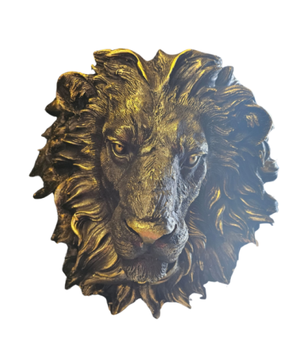 Büyük Boy Aslan Kafası Duvar Süsü