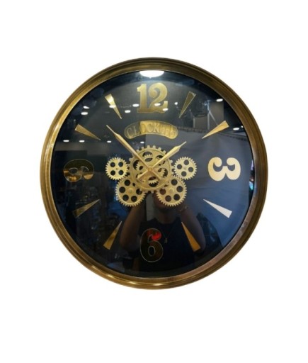 ÇARKLI DUVAR SAATİ 60 CM METAL KASA EMG-006