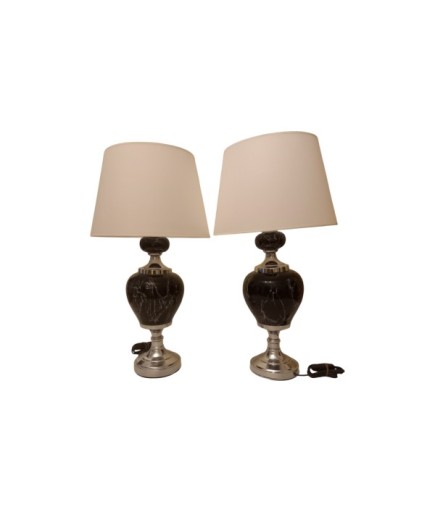 2'li Seramik Gövdeli Abajur