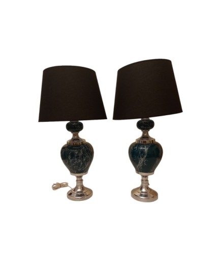 2'li Seramik Gövdeli Abajur