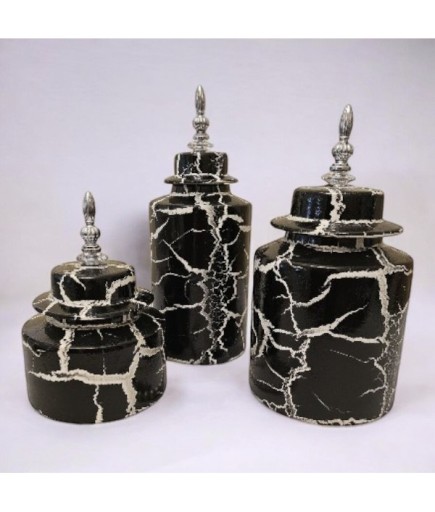 3'LÜ ŞAH KÜP ÇATLAK SİYAH ŞAH-135221