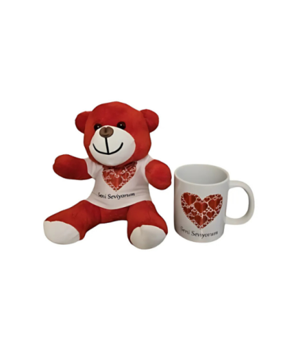 Seni Seviyorum Ayıcık ve Kupa Bardak Seti