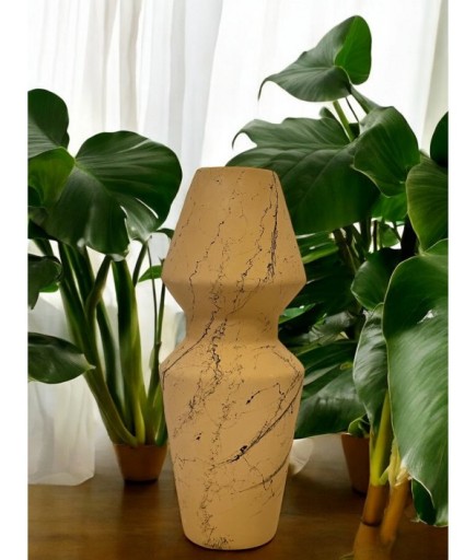 Naturel Siyah Sıçramalı Vazo