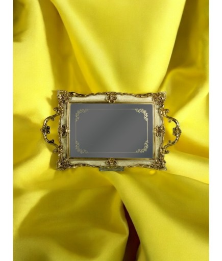 Polyester Dikdörtgen Epoksi Cam Tepsi