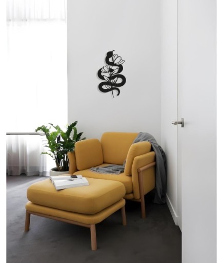 Yılan Çiçek Detaylı Duvar Dekorasyon