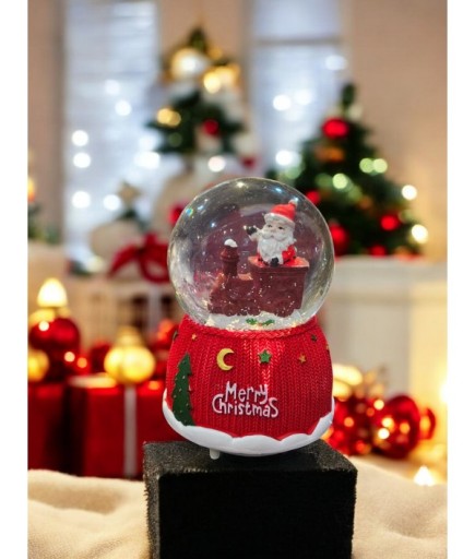 Müzikli Merry Christmas Kar Küresi