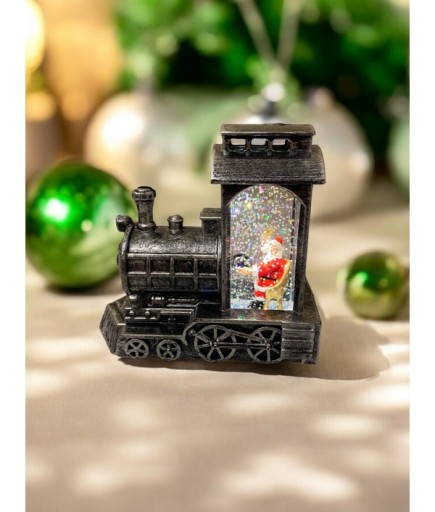 Noel Baba Tren Kar Küresi