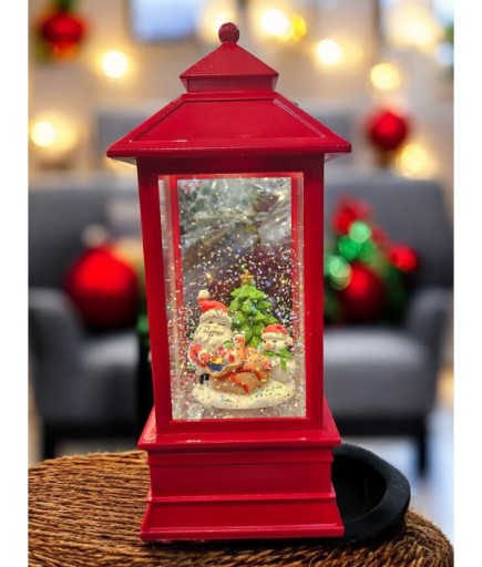 Kırmızı Telefon Külübesi Kar Küresi