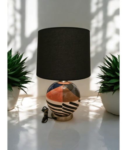 Dalmaçyalı Yuvarlak Renkli Abajur