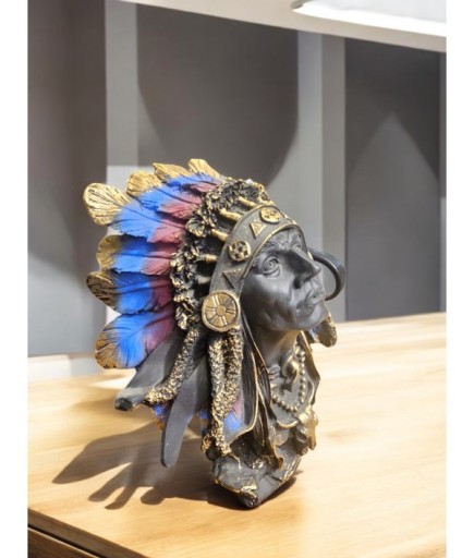 Kızılderili Kafa Dekoratif Biblo