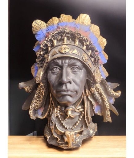 Kızılderili Kafa Dekoratif Biblo