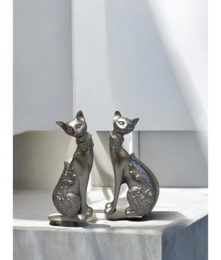 Dekoratif 2'li Dekoratif Kedi Obje