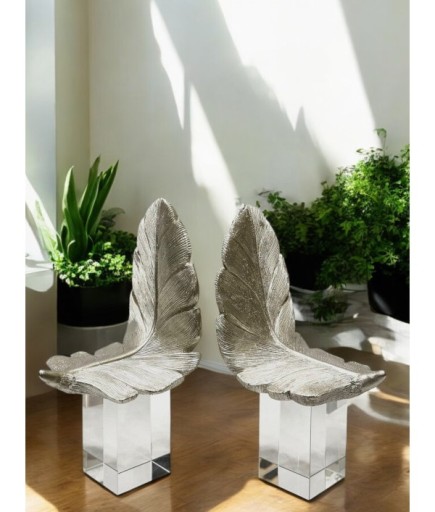 Kanat Detaylı Kristal Üzerinde Dekoratif Obje