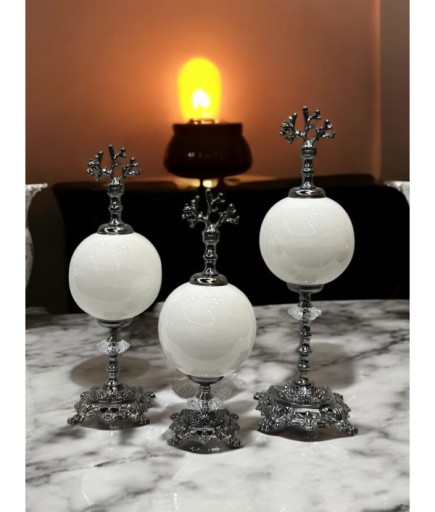 Mercan Başlı Metal Dekoratif Obje