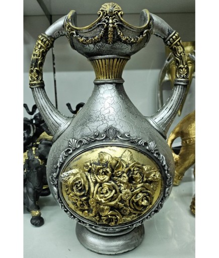 Varaklı Çicek Gümüş Vazo