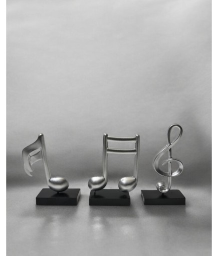 3'lü Müzik Notası Dekoratif Obje