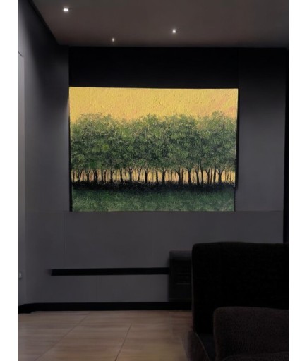 30 x 40 Orman Tema Tuval Üzeri Akrilik Boya Tablo