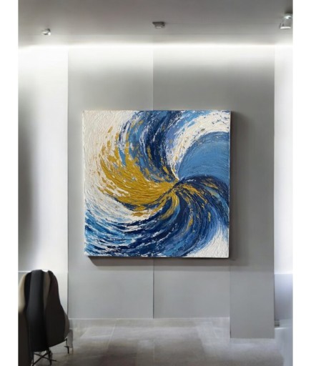 40 x 40 Tuval Üzeri Akrilik Boya Tablo