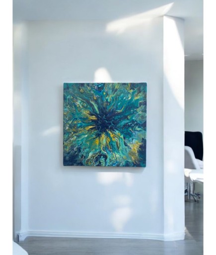 30 x 30 Tuval Üzeri Akrilik Boya Tablo