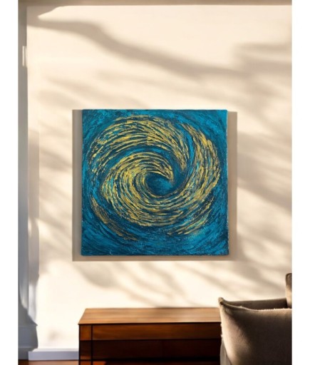 20 x 20 Tuval Üzerine Akrilik Boya Tablo