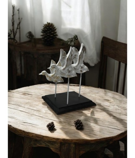 3'lü Kuş Polyester Dekoratif Obje