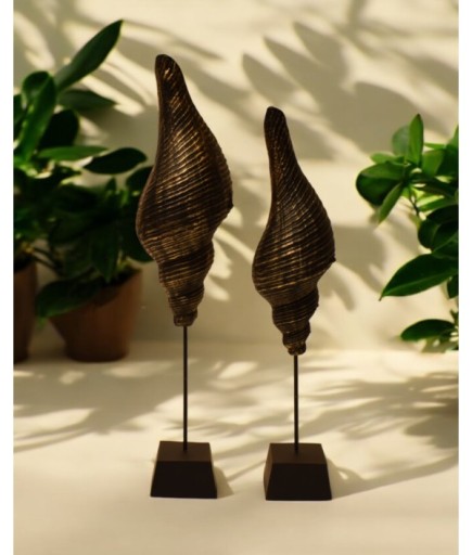 2'li Dekoratif Deniz Kabuğu Obje Biblo