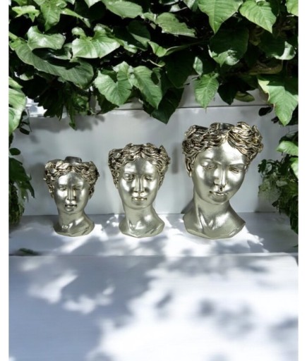 3'lü Helen Dekoratif Saksı