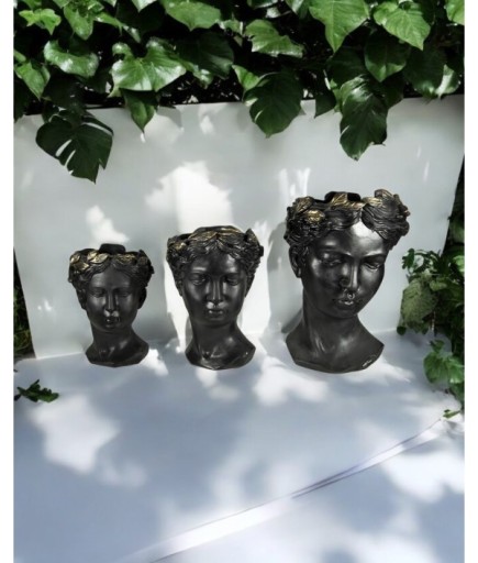 3'lü Helen Dekoratif Saksı