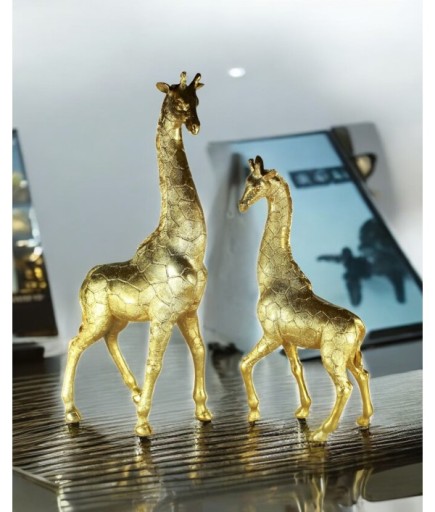 2'li Dekoratif Zürafa Biblo Obje