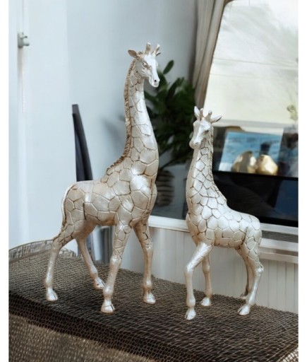 2'li Dekoratif Zürafa Biblo Obje